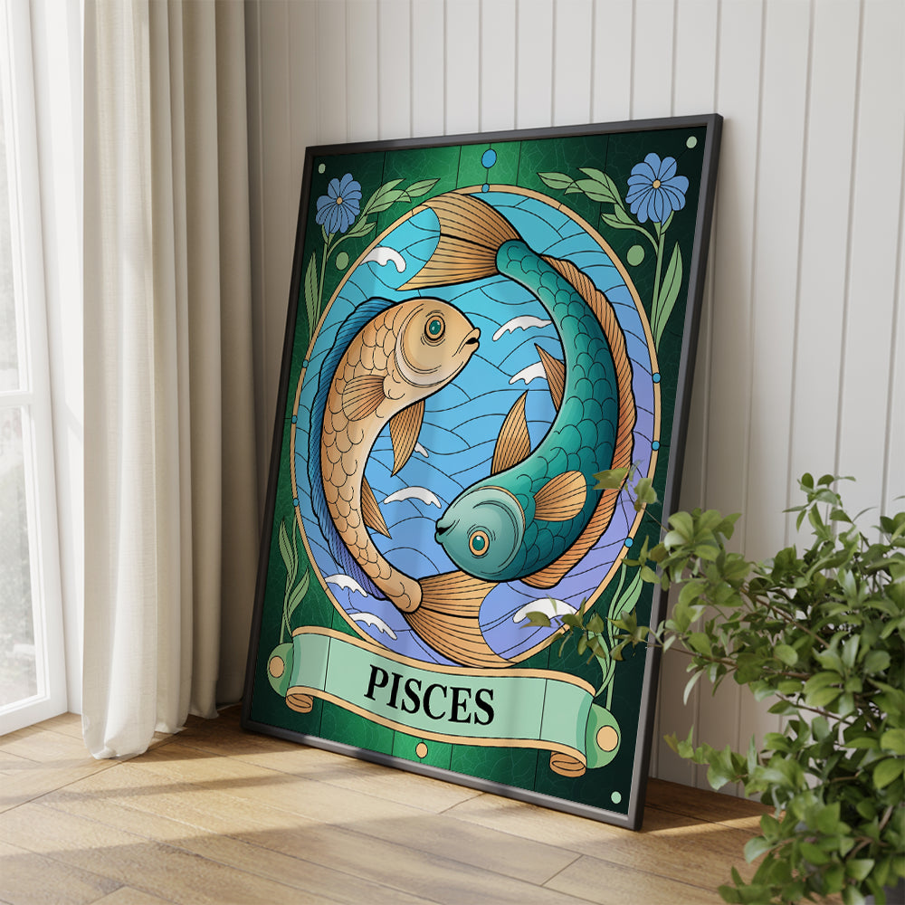 Malen nach Zahlen - Sternzeichen - Fische