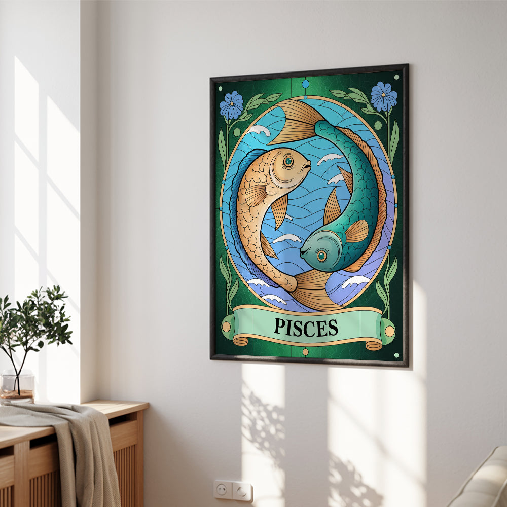 Malen nach Zahlen - Sternzeichen - Fische