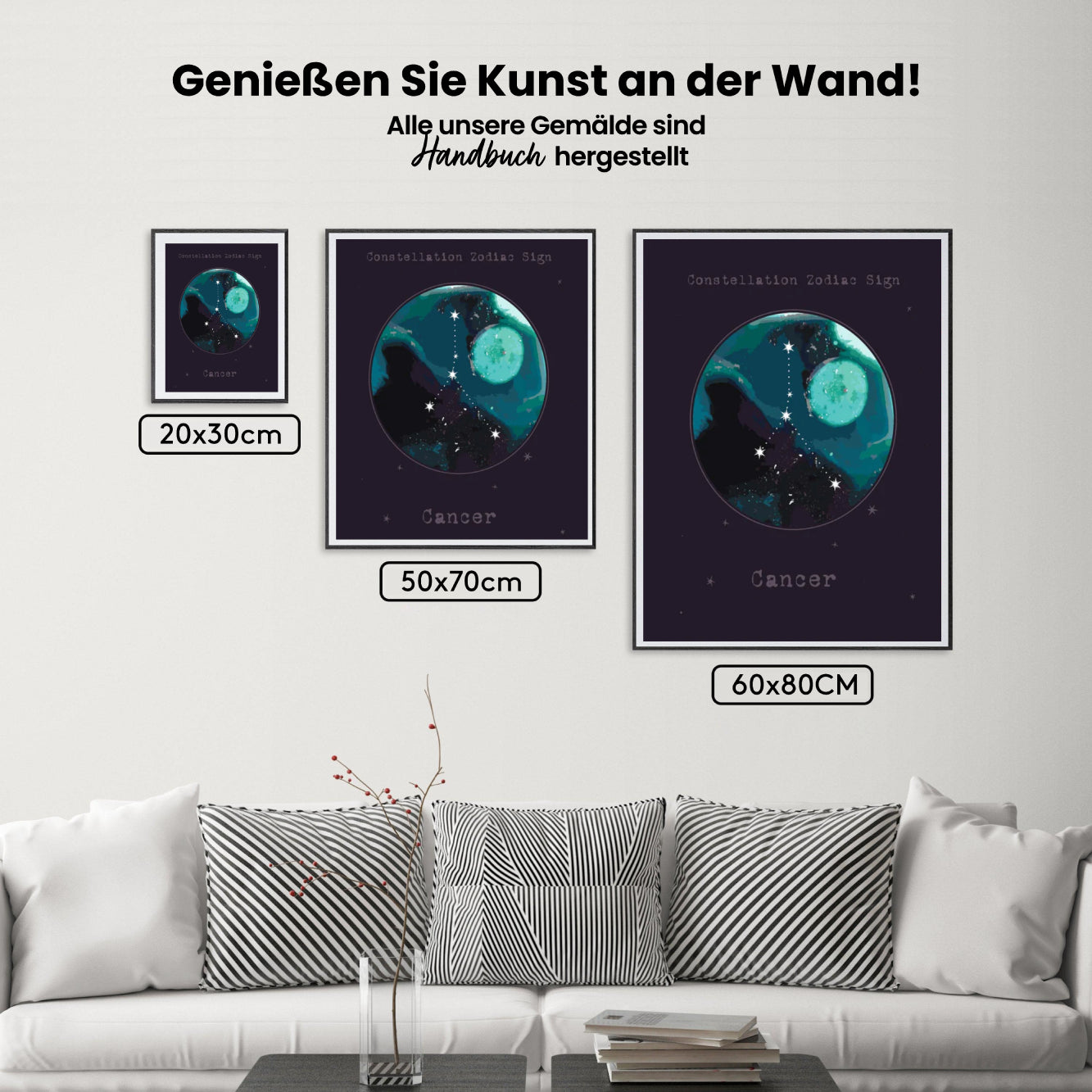 Malen nach Zahlen - Sternzeichen - Krebs