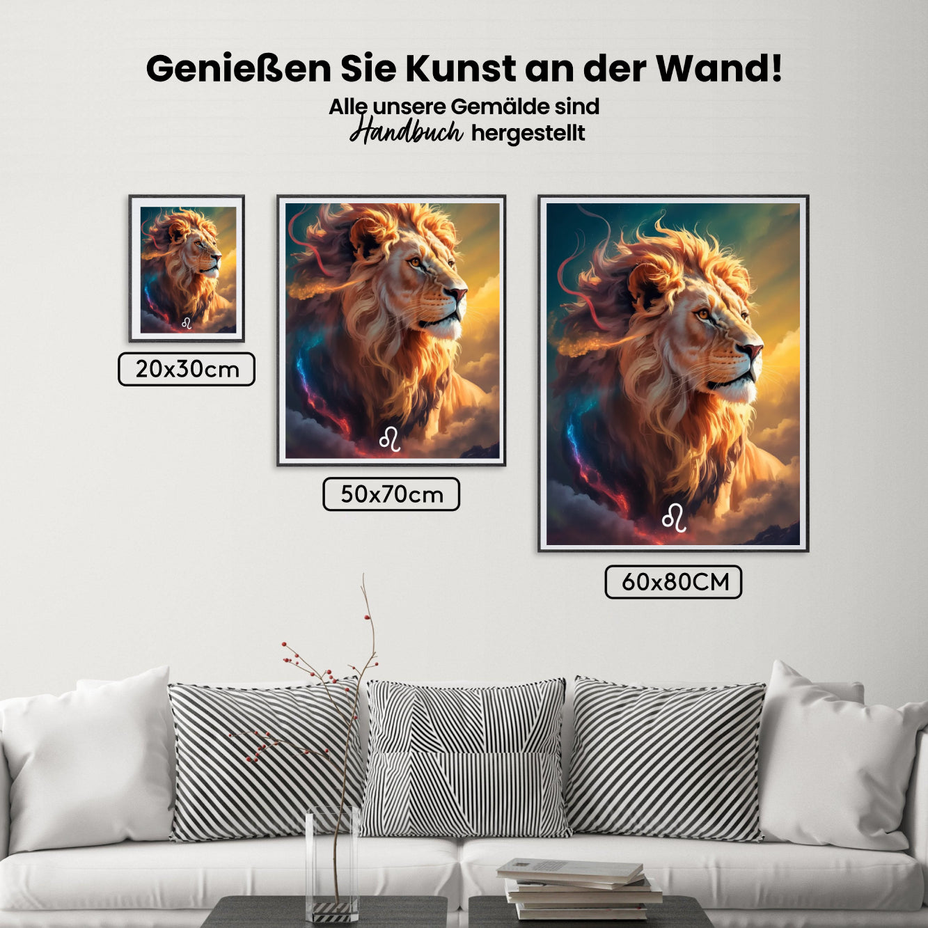 Malen nach Zahlen - Sternzeichen - Löwe