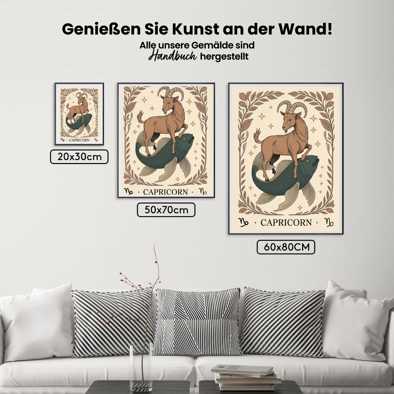 Malen nach Zahlen - Sternzeichen - Steinbock