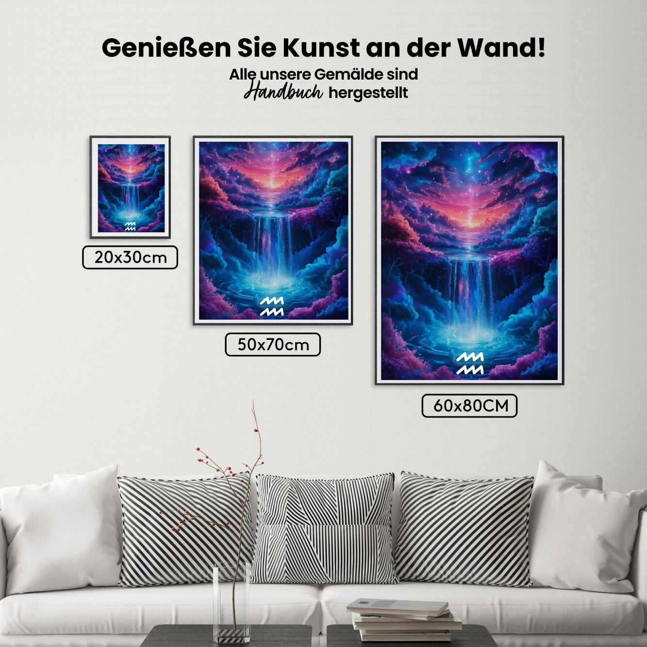 Malen nach Zahlen - Sternzeichen - Wassermann