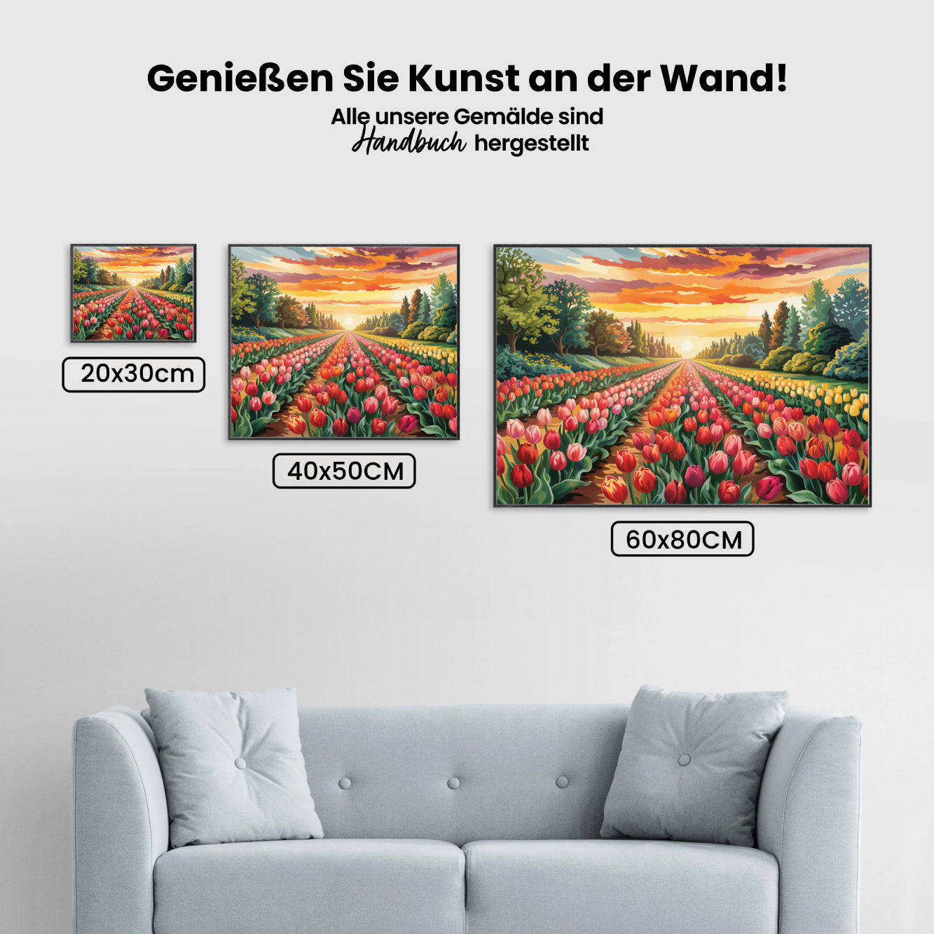 Malen nach Zahlen - Tulpensinfonie