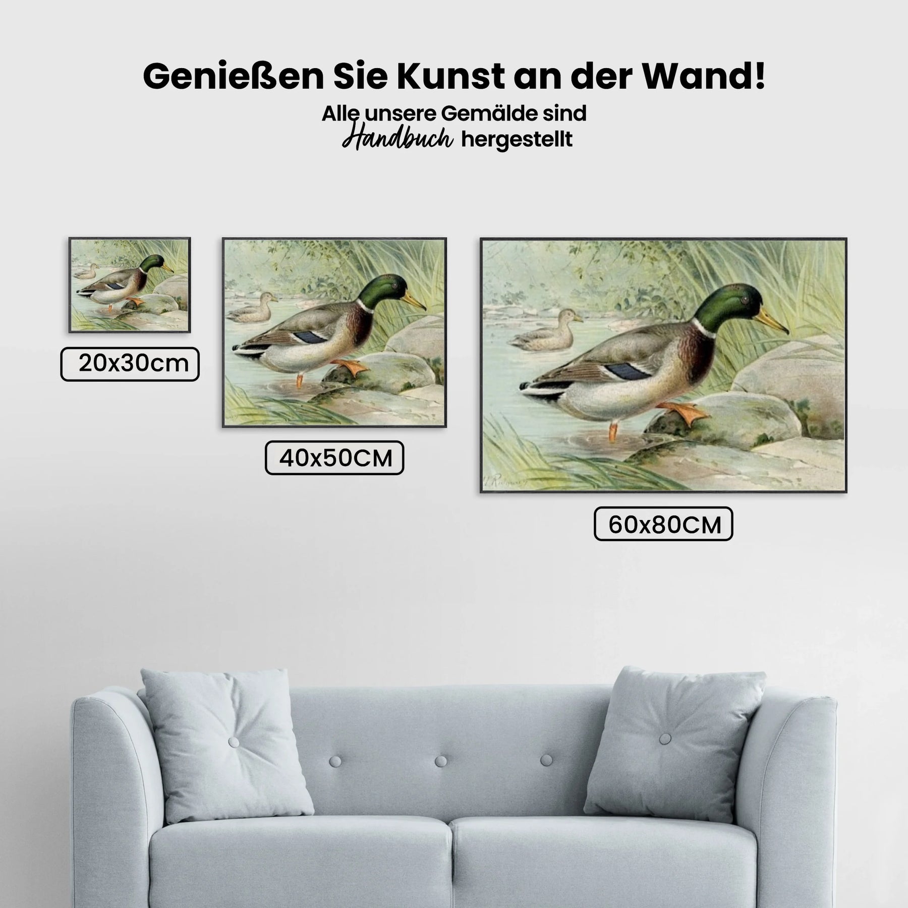 Malen nach Zahlen - Wildente