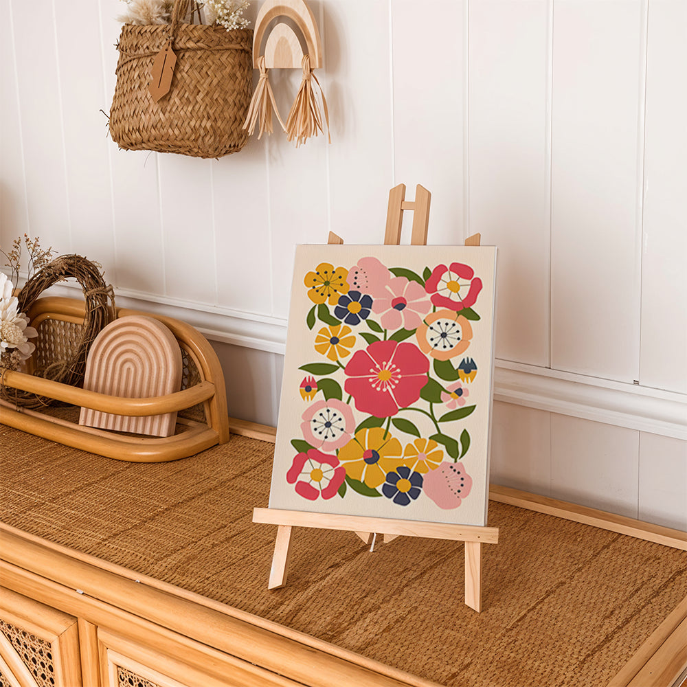 Malen nach Zahlen - 6 Mini-Gemälde | Pflanzen Set