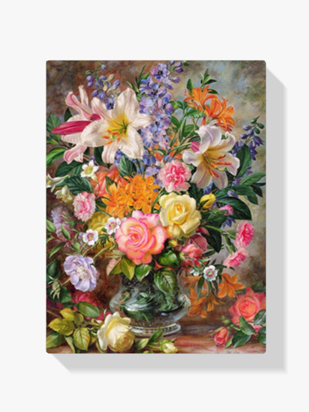 Malen nach Zahlen – Bunte Blumen in Vase