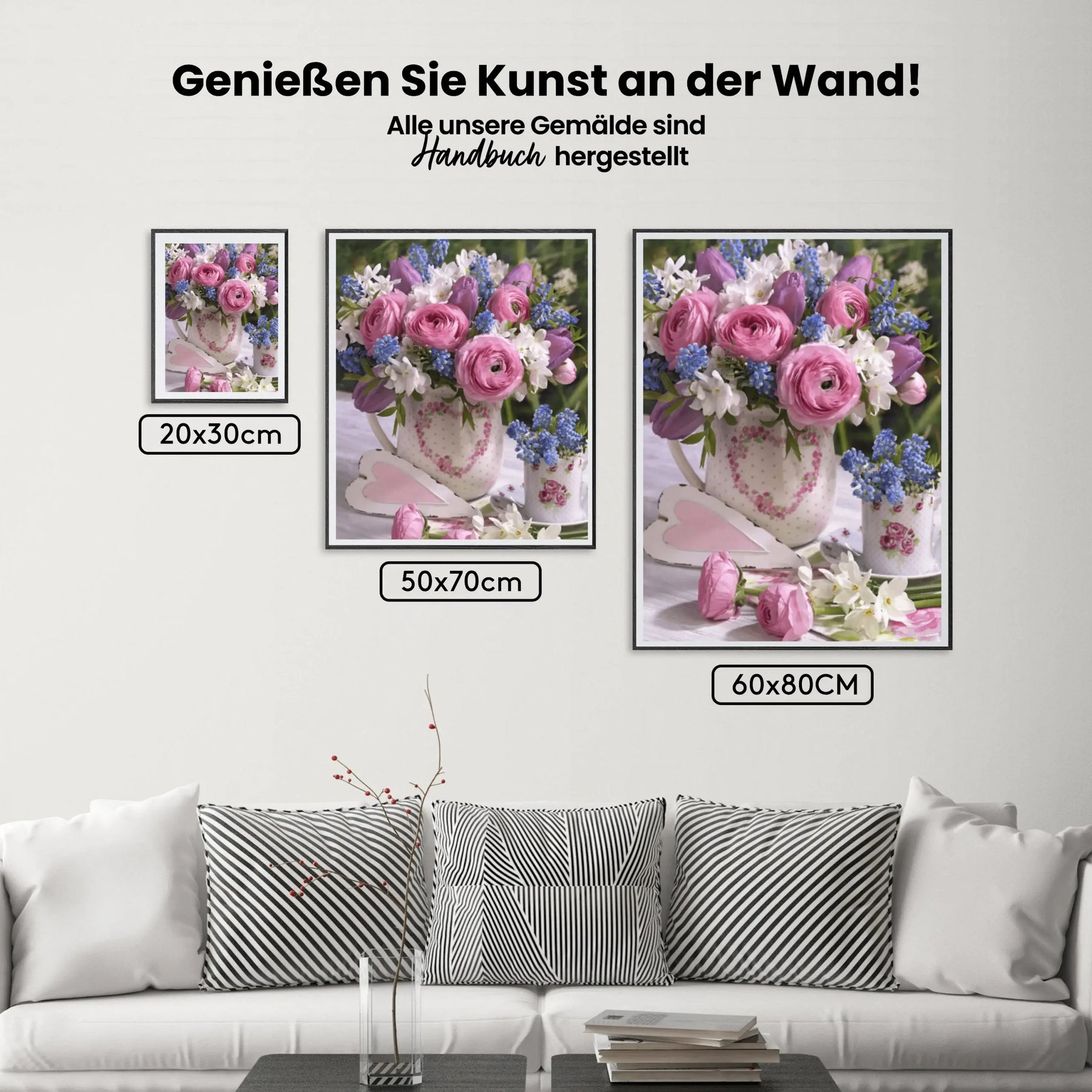 Malen nach Zahlen – Buntes Bouquet
