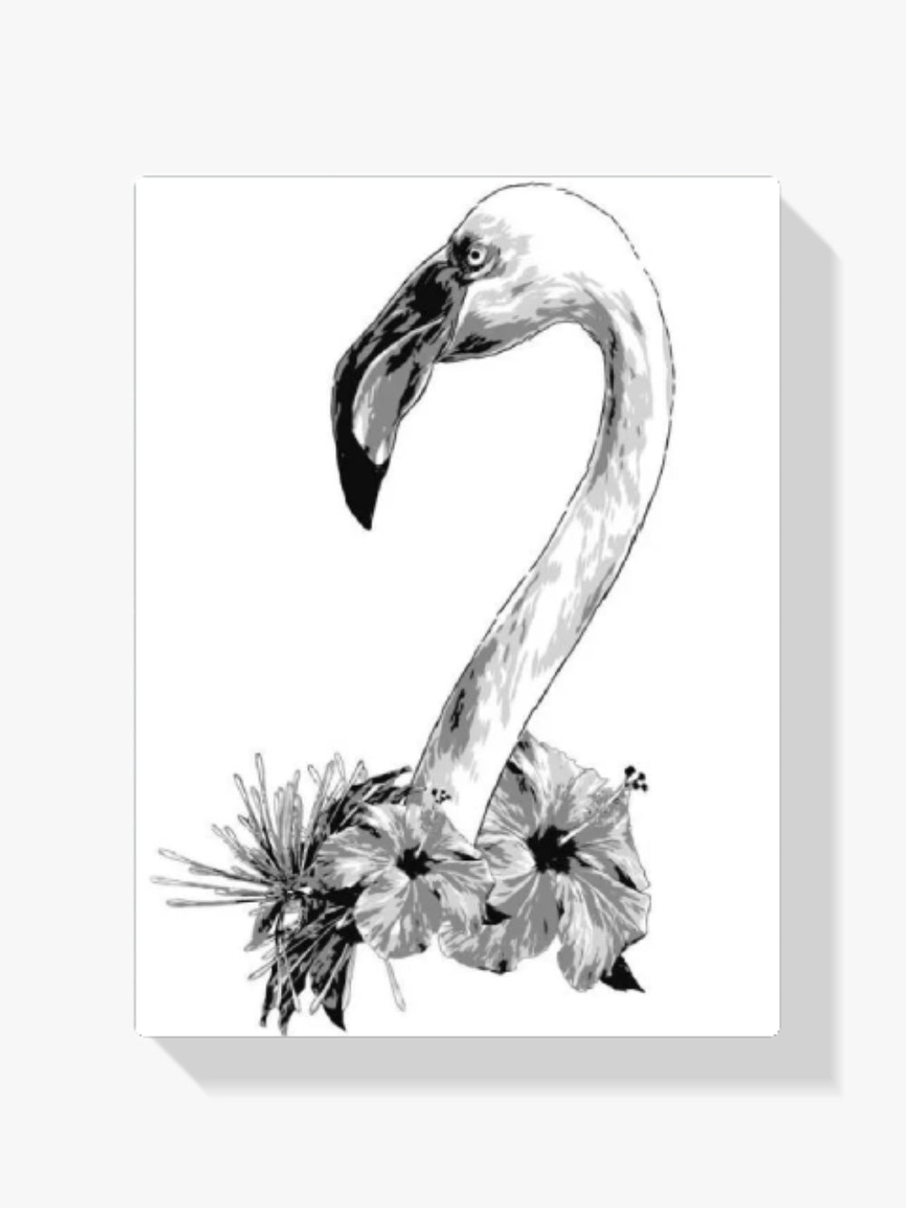 Malen nach Zahlen – Flamingo-Kopf