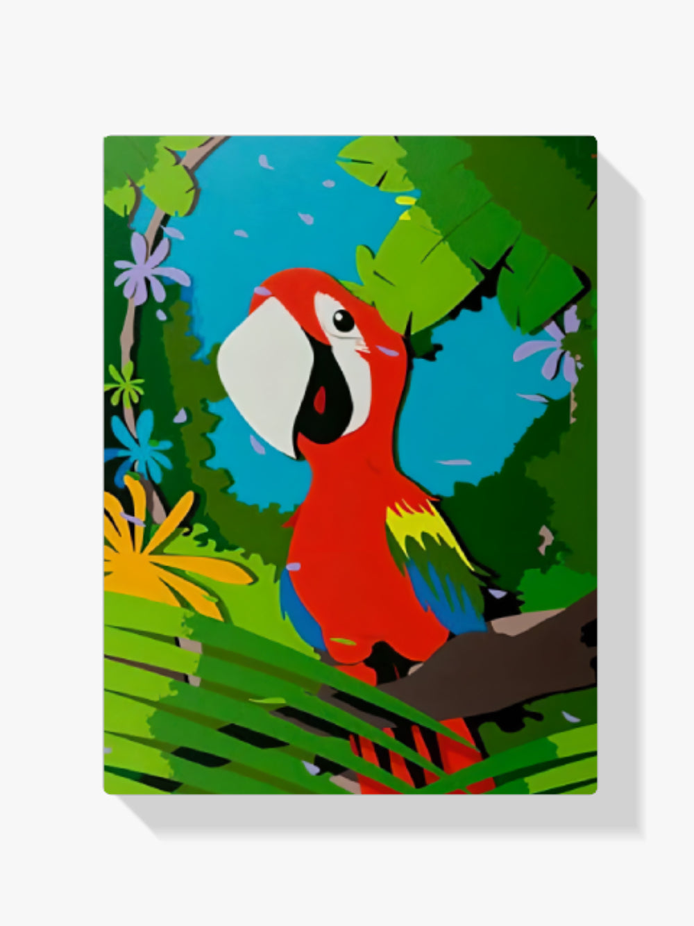 Malen nach Zahlen – Glücklicher Papagei