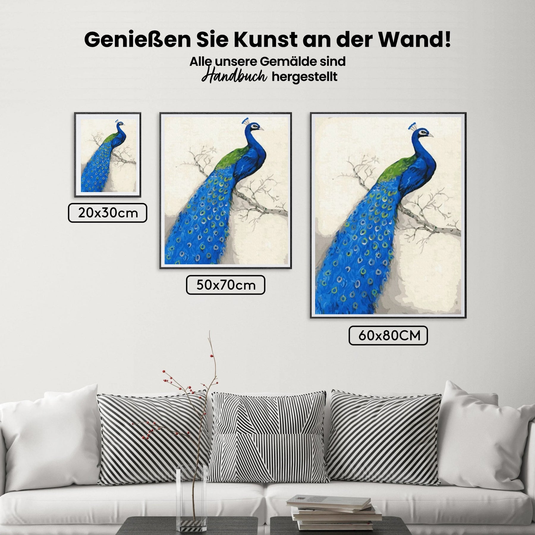 Malen nach Zahlen – Grandioser Pfau