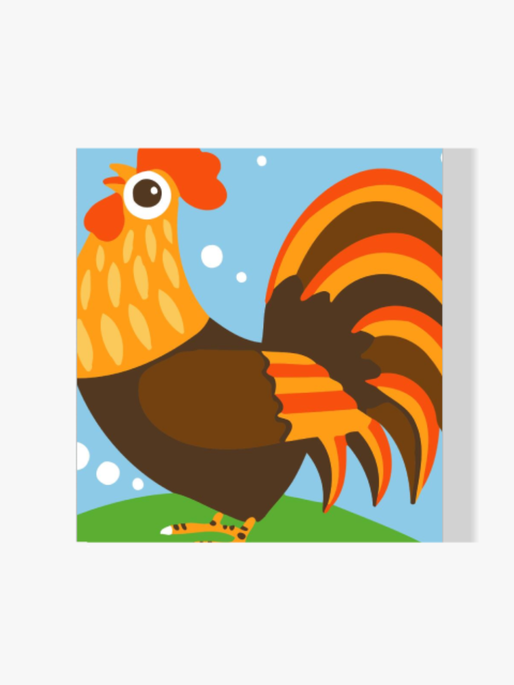 Malen nach Zahlen – Huhn