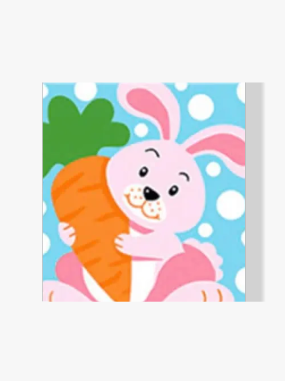 Malen nach Zahlen – Kaninchen mit Karotte