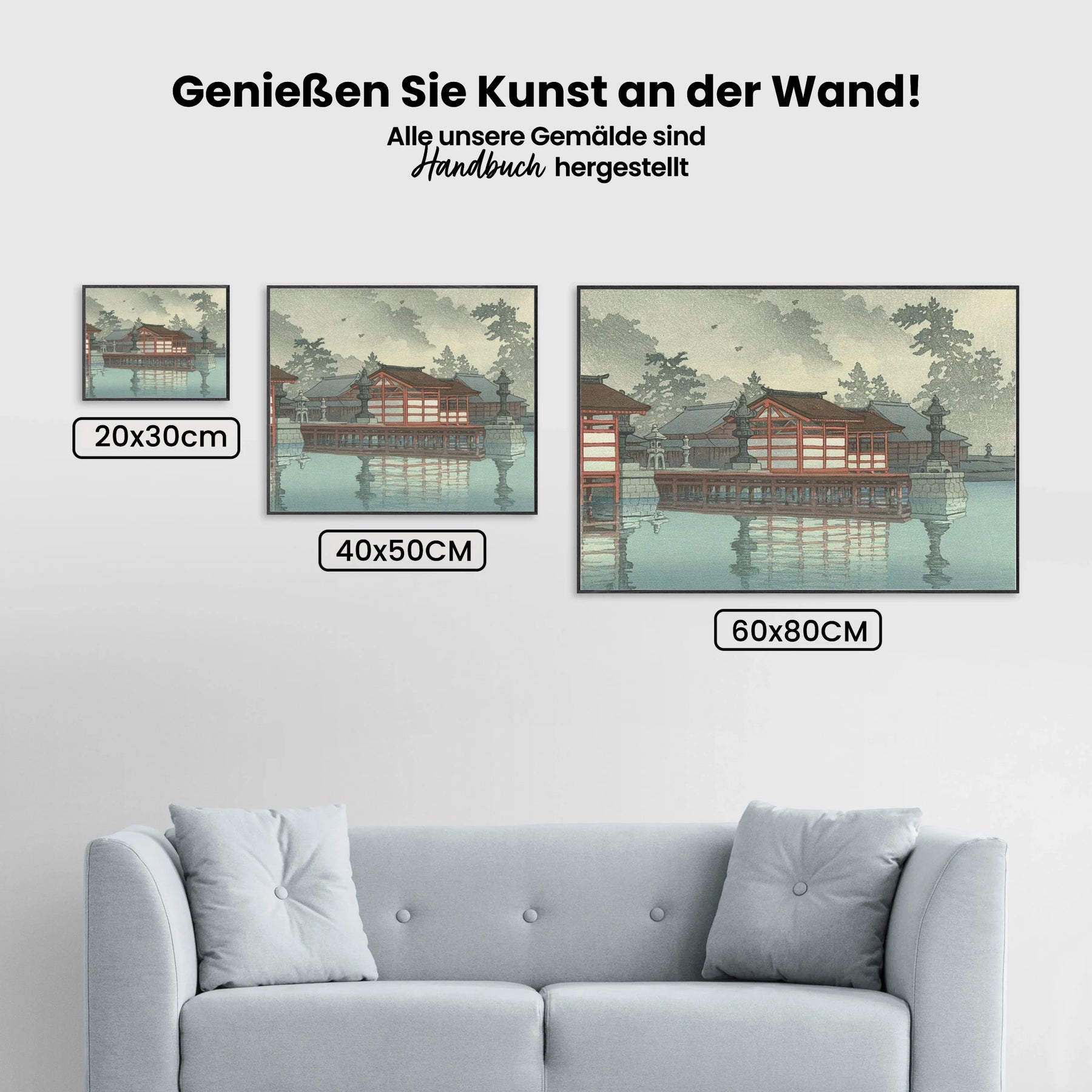 Malen nach Zahlen – Miyajima im Nebel