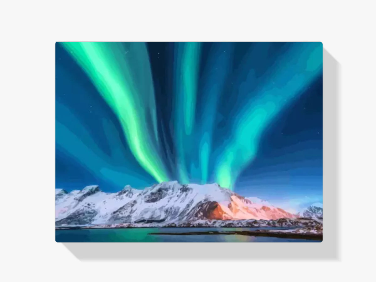 Malen nach Zahlen – Nordlichter Norwegen