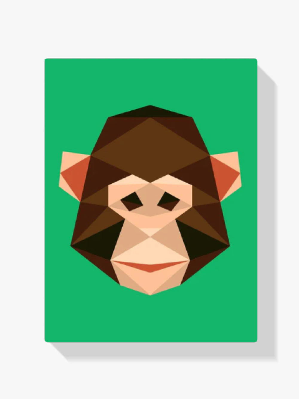 Malen nach Zahlen – Polygon-Affe