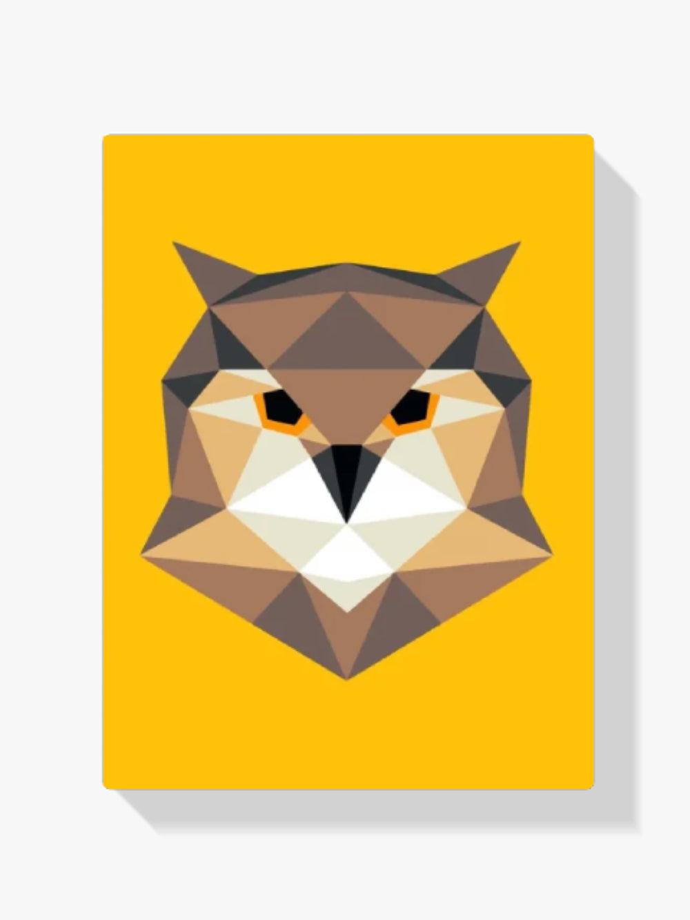 Malen nach Zahlen – Polygon Eule