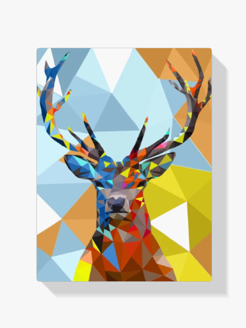 Malen nach Zahlen – Polygon-Hirschkopf 2