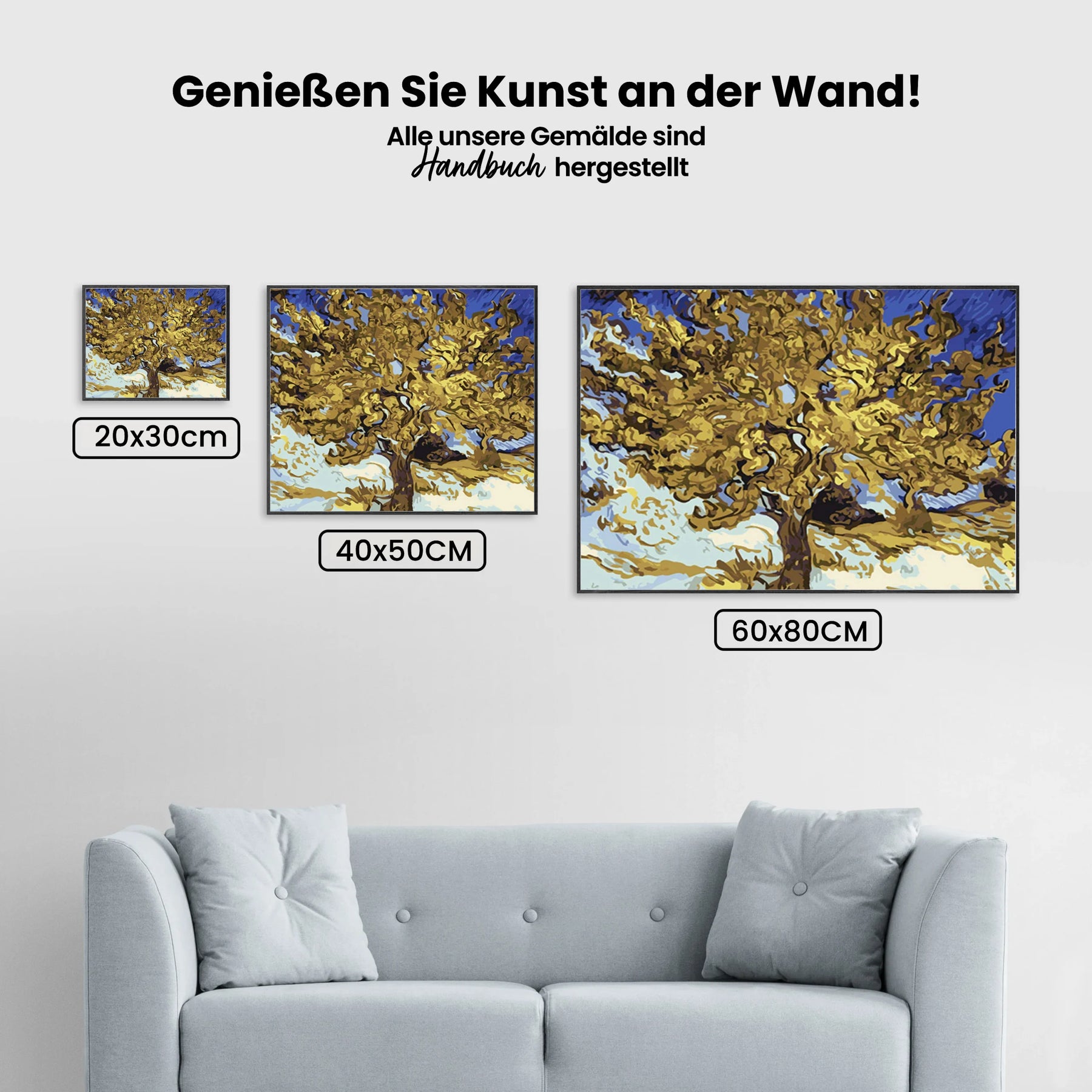 Malen nach Zahlen – Prächtige Bäume Van Gogh