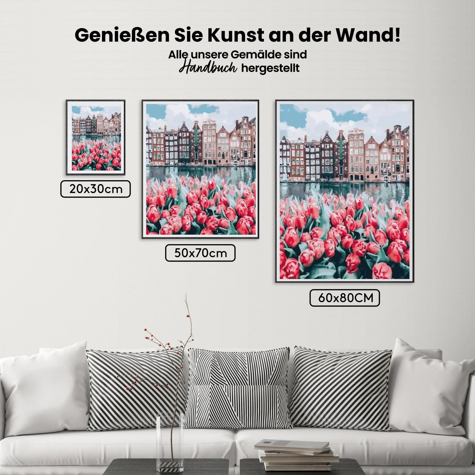 Malen nach Zahlen – Schöne Tulpen