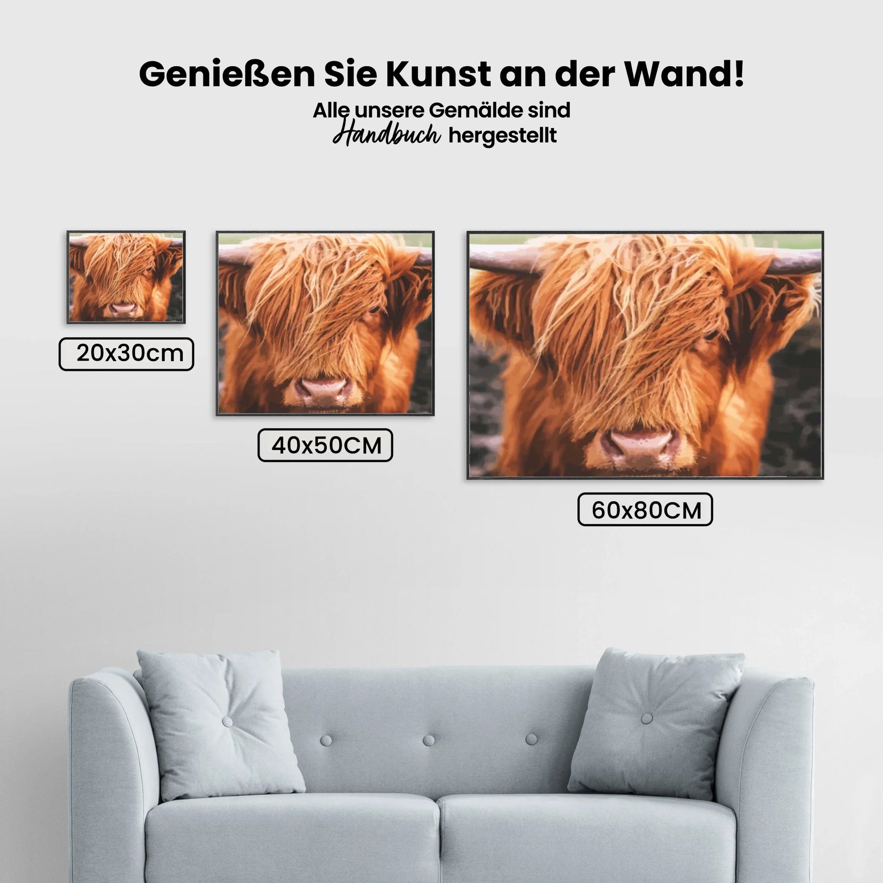 Malen nach Zahlen – Schottische Highlander