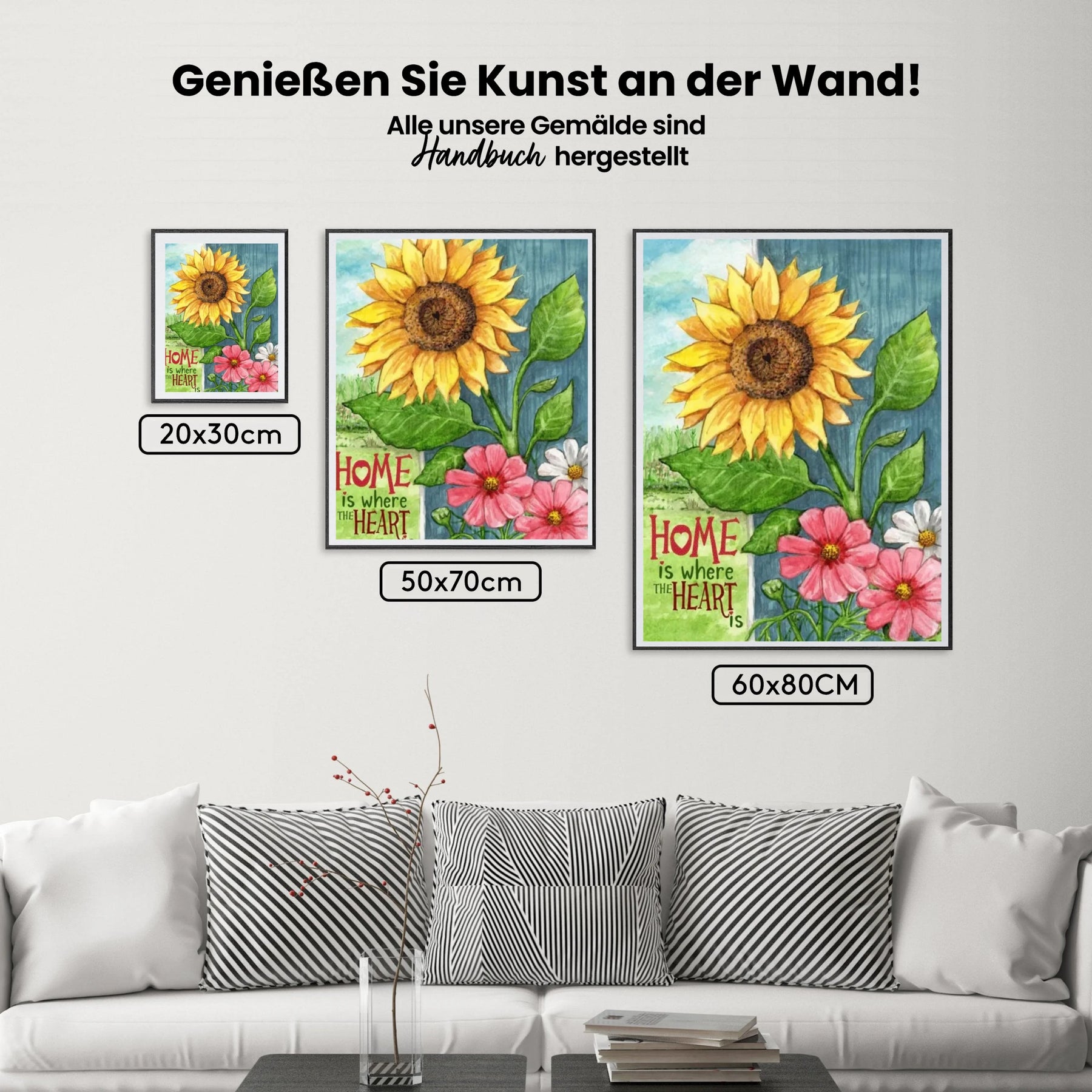 Malen nach Zahlen – Sonnenblume Home Heart