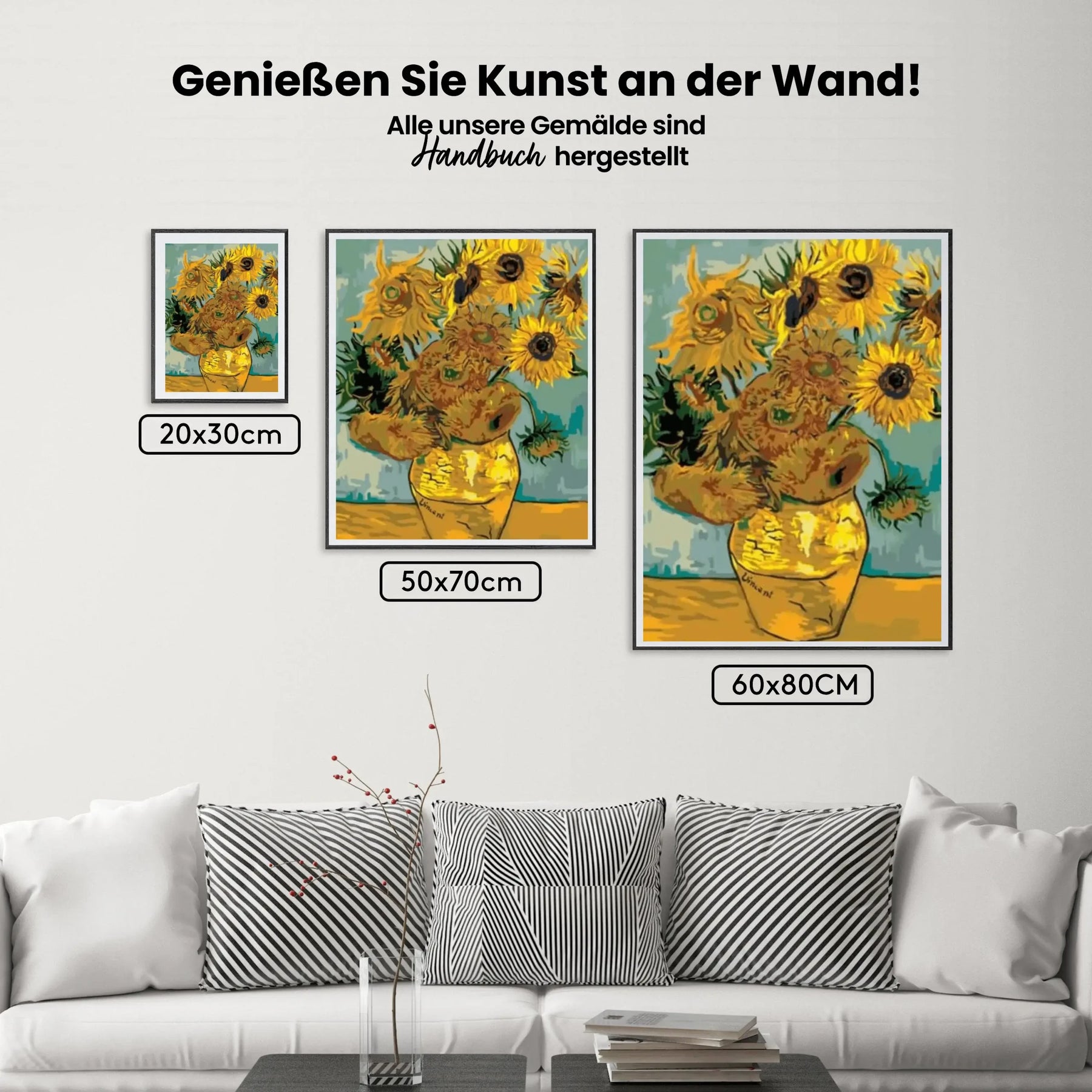 Malen nach Zahlen – Sonnenblumen Van Gogh-2