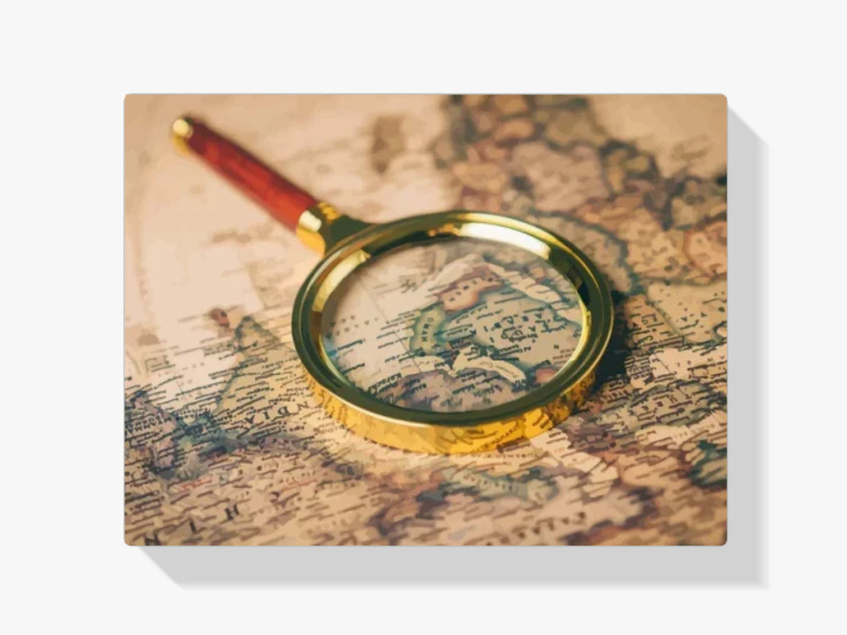 Malen nach Zahlen – Vergrößerungsglas