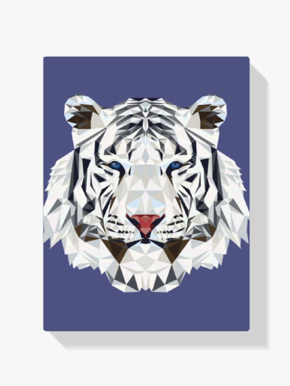 Malen nach Zahlen – Weißer Tiger Polygon