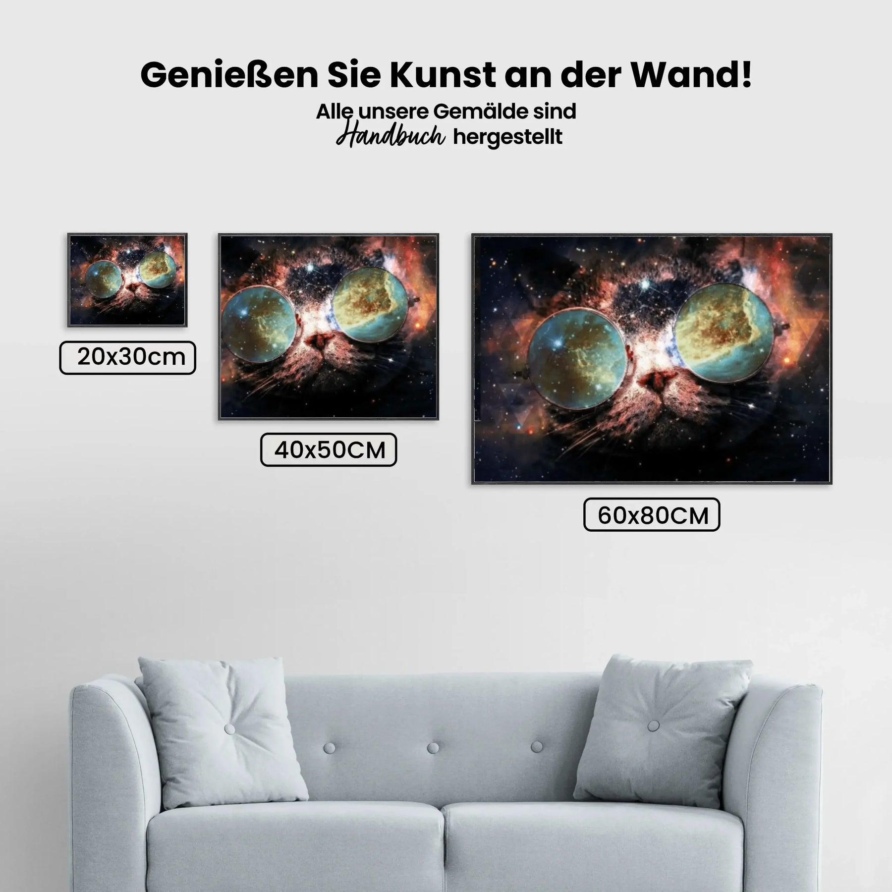 Malen nach Zahlen – Weltraumkatze
