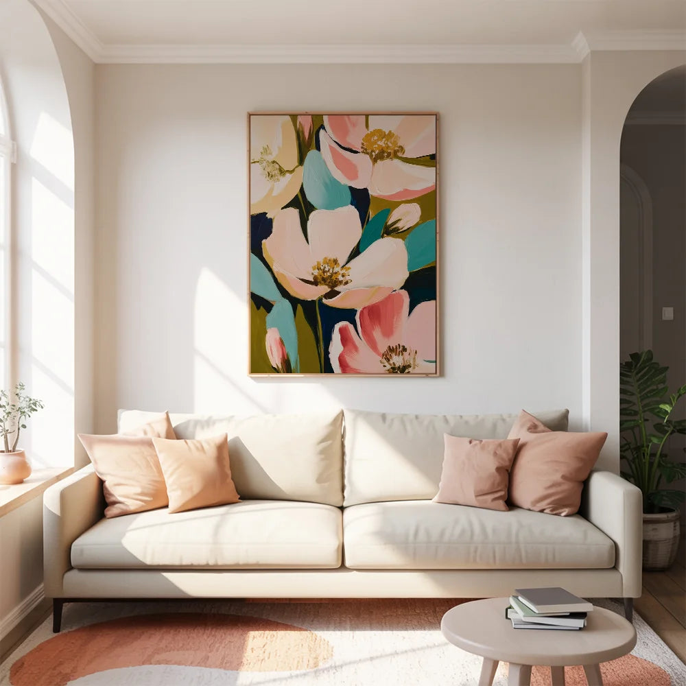 Malen nach Zahlen - Abstrakte Blume