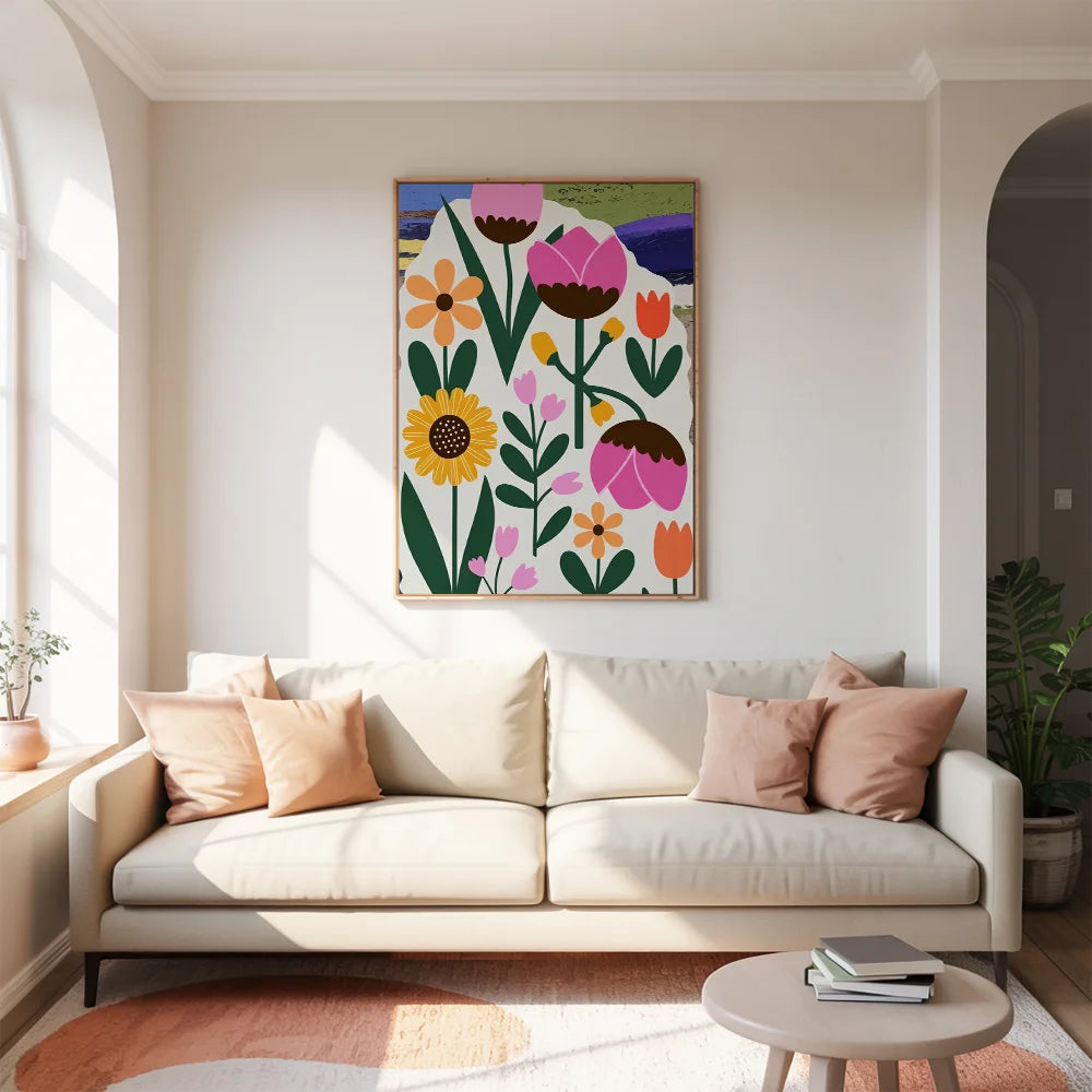 Malen nach Zahlen - Abstrakte Blume 2