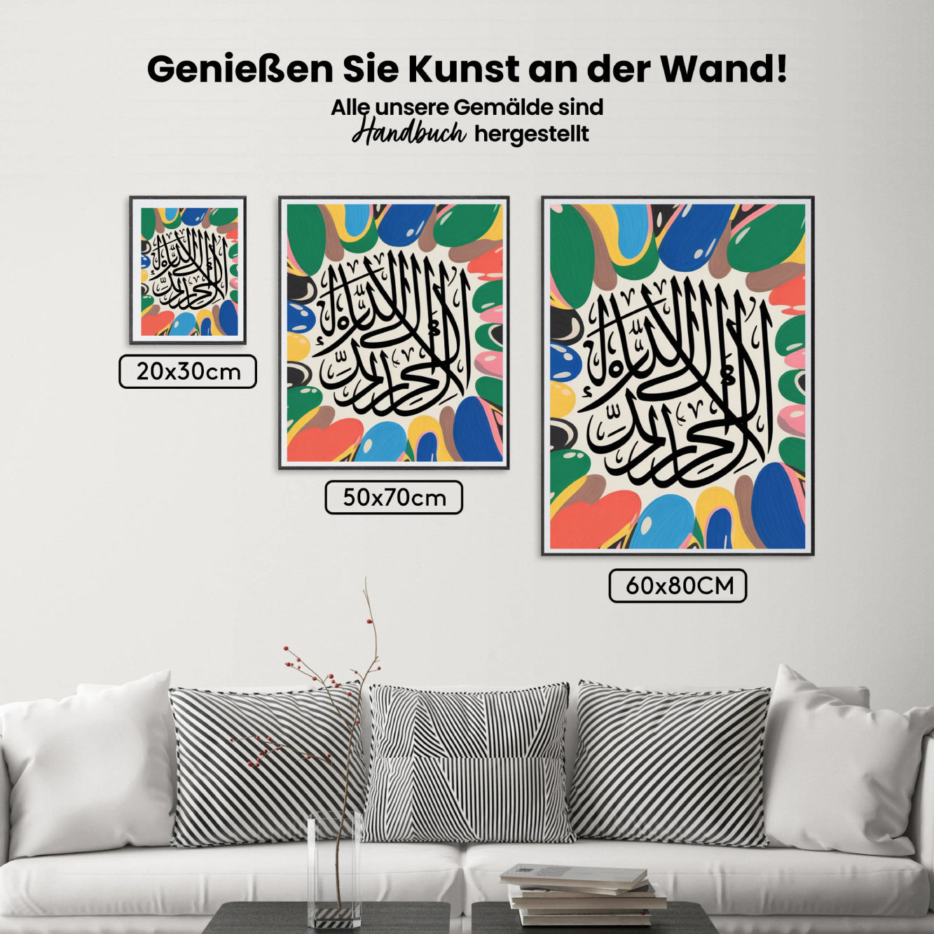 Malen nach Zahlen - Abstrakte Islamische Kalligraphie