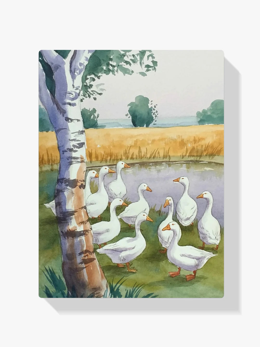 Malen nach Zahlen - Bauernhof Gans