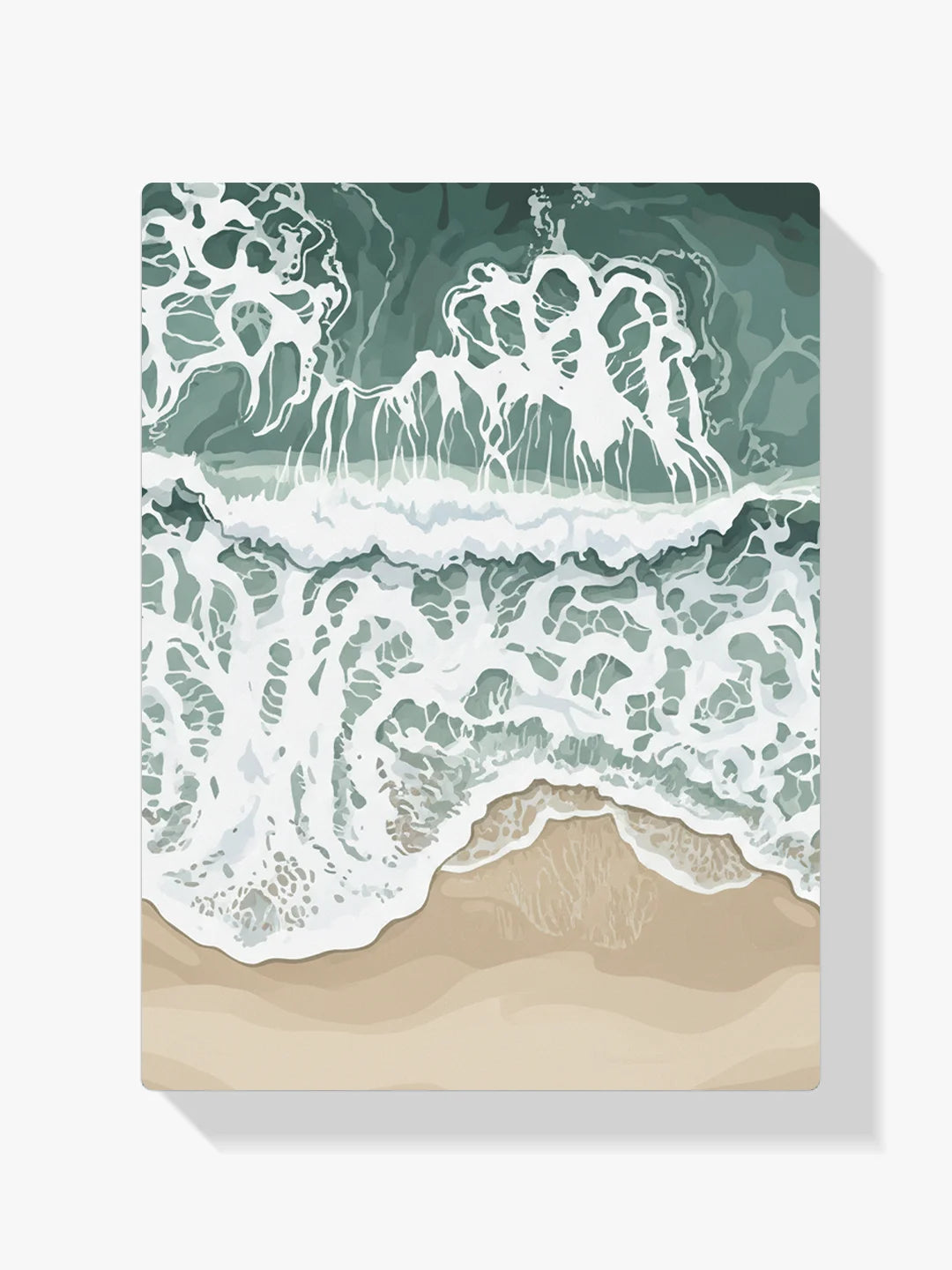 Malen nach Zahlen - Blaue Strandwellen Küste