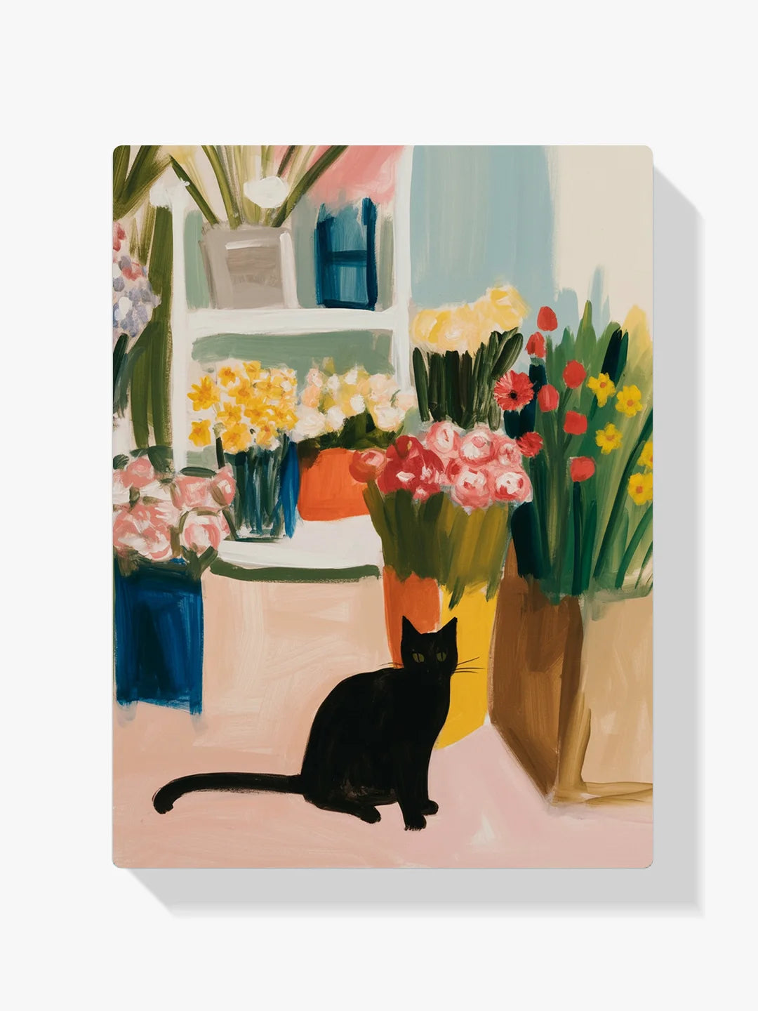 Malen nach Zahlen - Blumenkatze