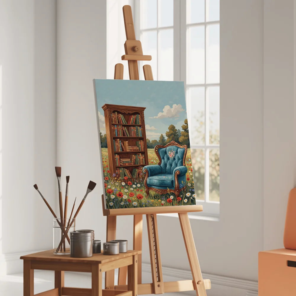 Malen nach Zahlen - Bücherliebhaber