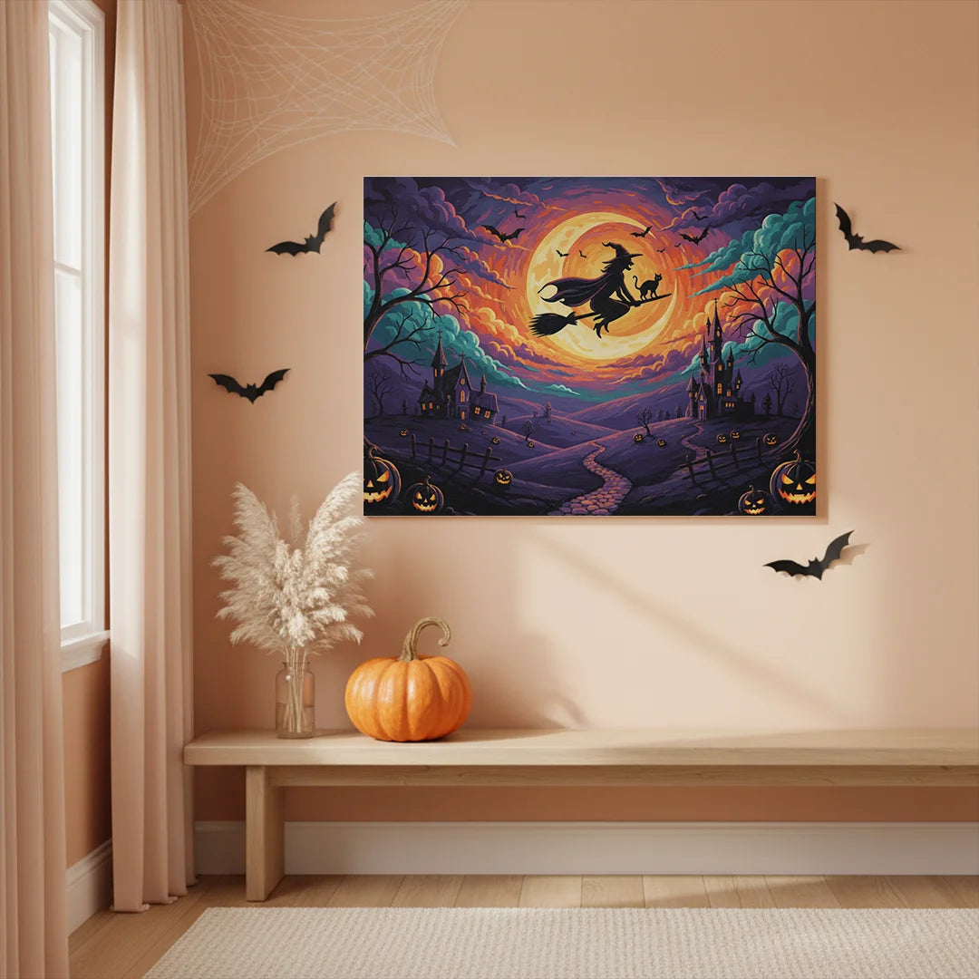 Malen nach Zahlen - Der Flug der Hexe