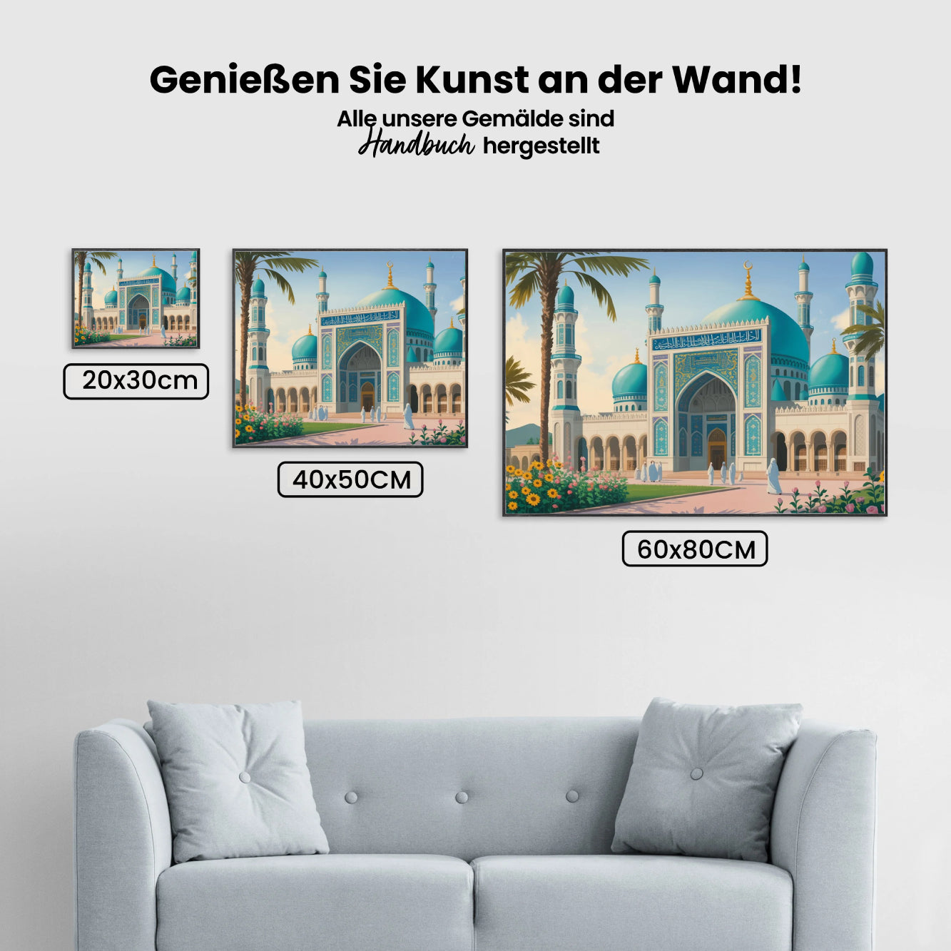 Malen nach Zahlen - Die Gelassenheit der Gartenmoschee
