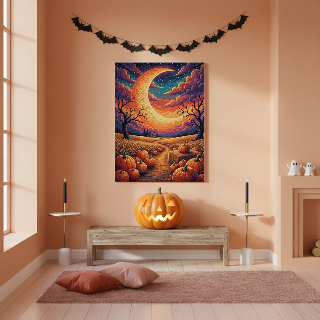 Malen nach Zahlen - Erntemondschein