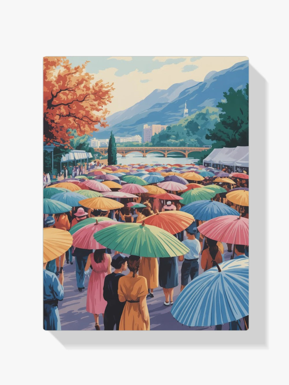 Malen nach Zahlen - Festival der Regenschirme