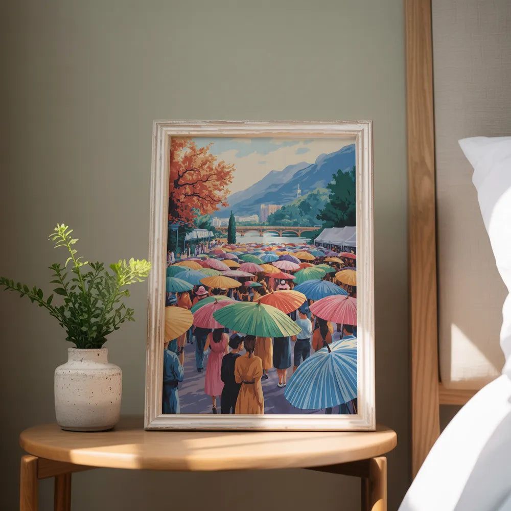 Malen nach Zahlen - Festival der Regenschirme