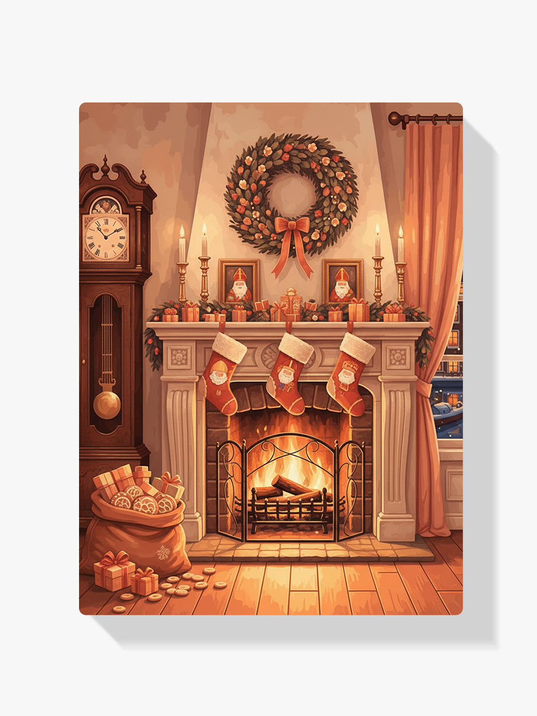 Malen nach Zahlen - Festliche Wohnraumdekorationen