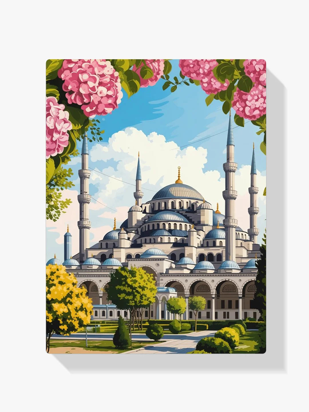 Malen nach Zahlen - Garten der Blauen Moschee