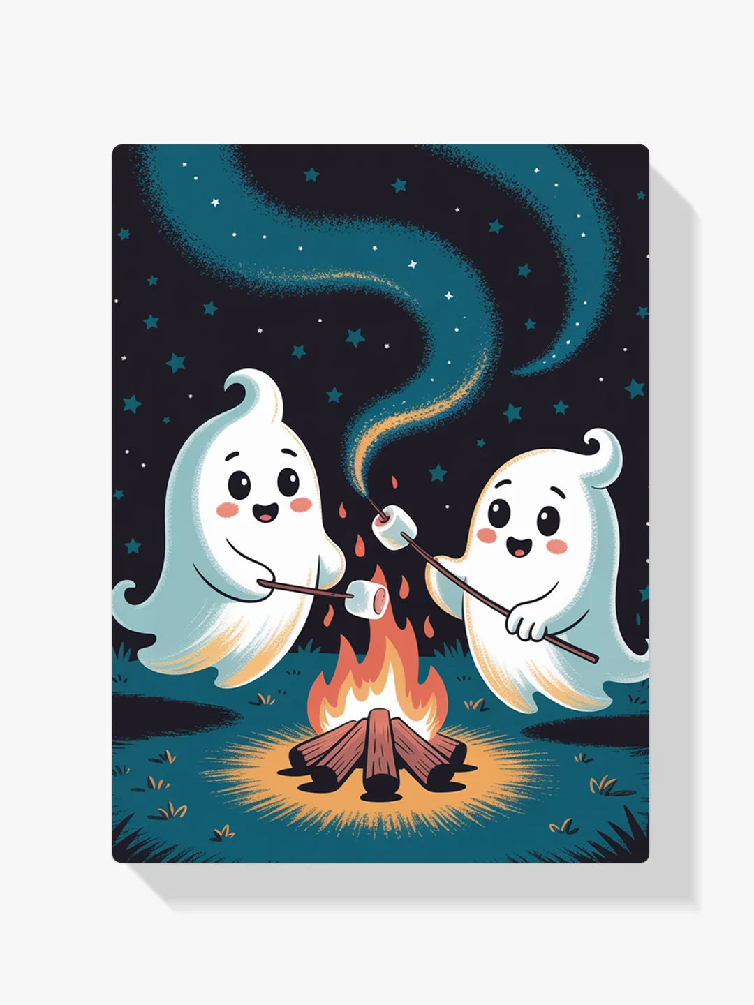 Malen nach Zahlen - Geister-geröstete Marshmallows
