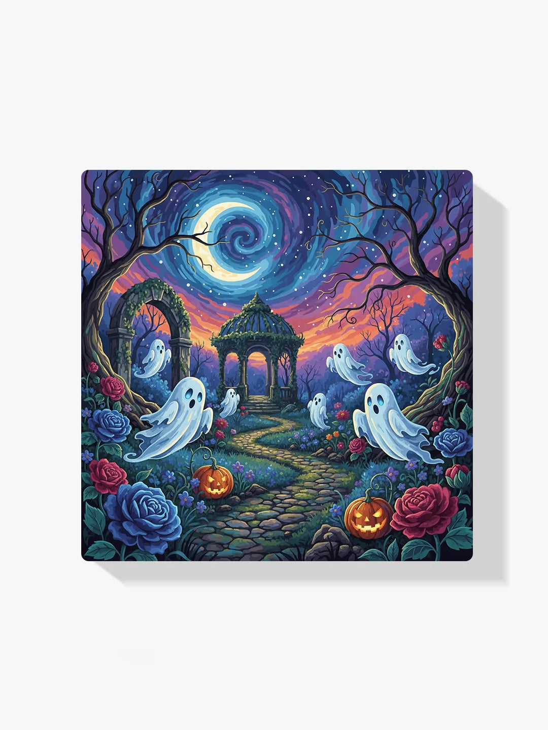 Malen nach Zahlen - Geister im Garten