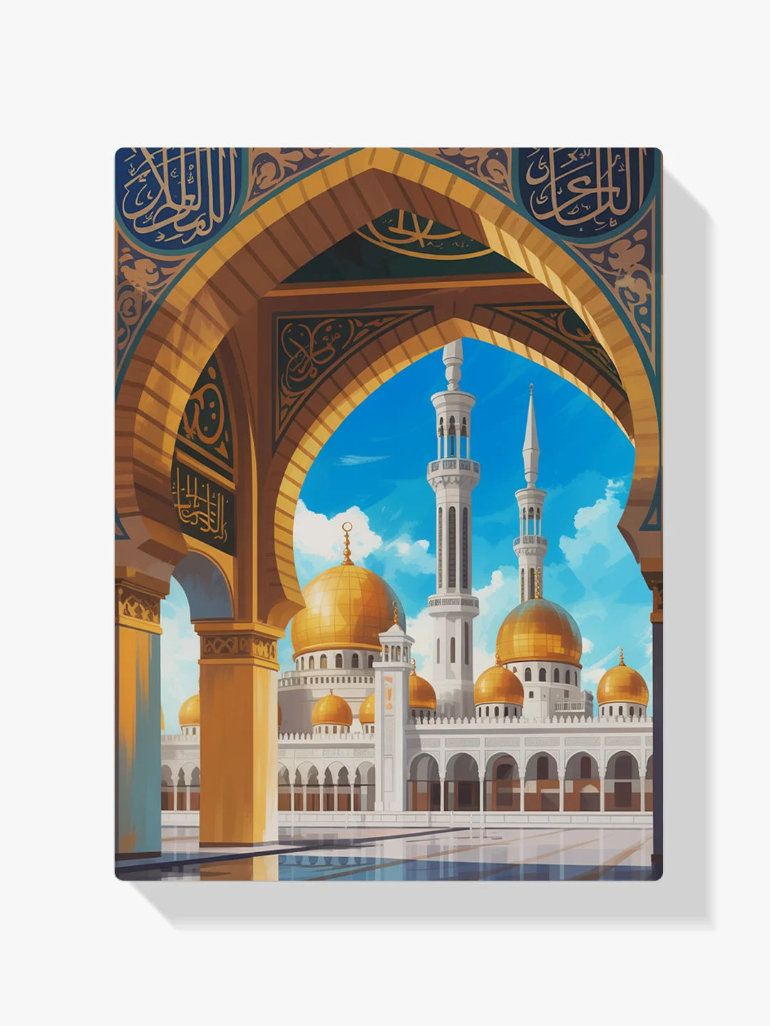 Malen nach Zahlen - Goldene Bögen von Zayed