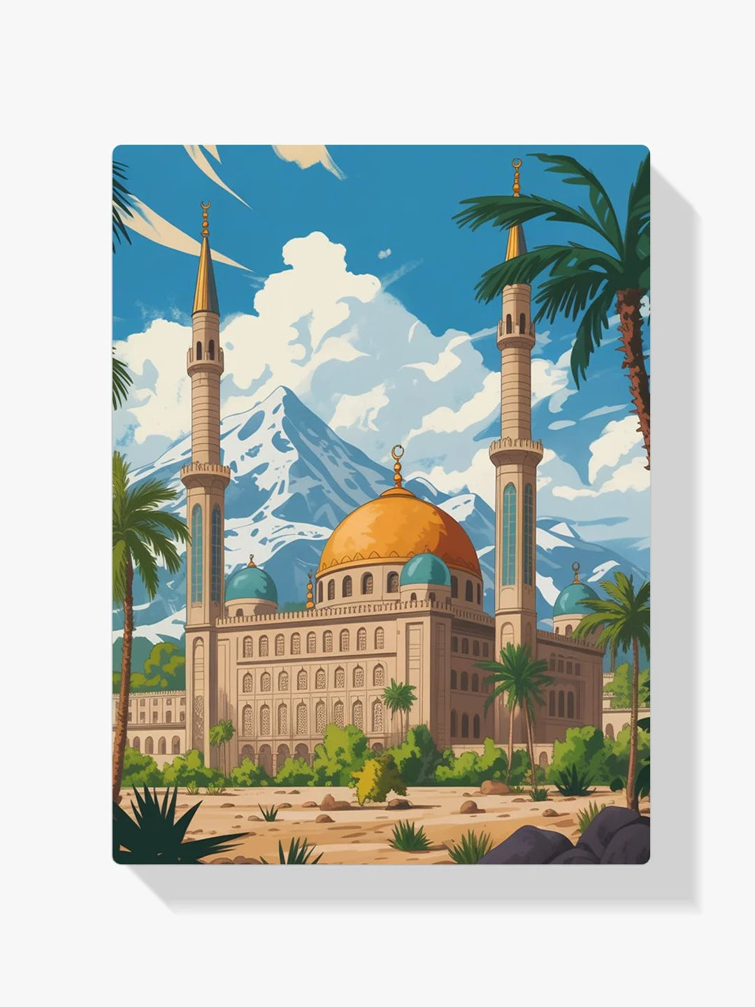 Malen nach Zahlen - Goldene Oase Moschee