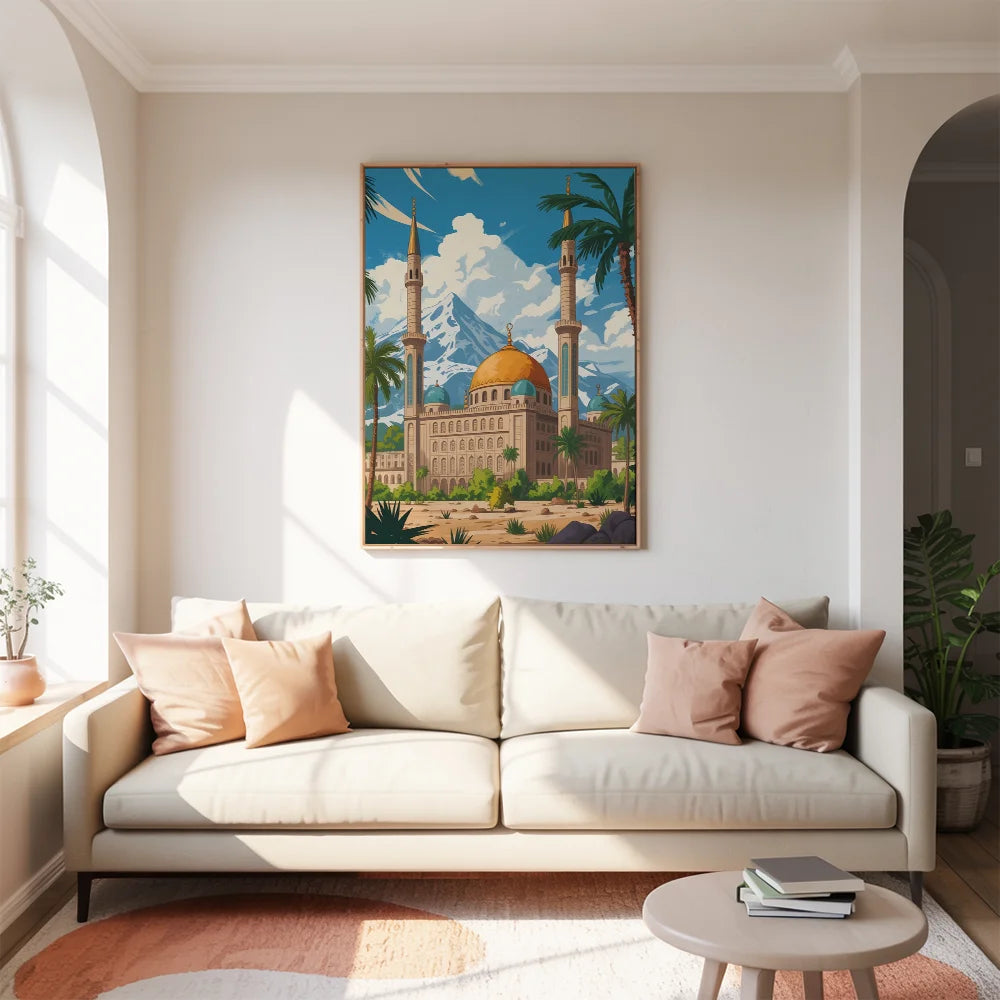 Malen nach Zahlen - Goldene Oase Moschee