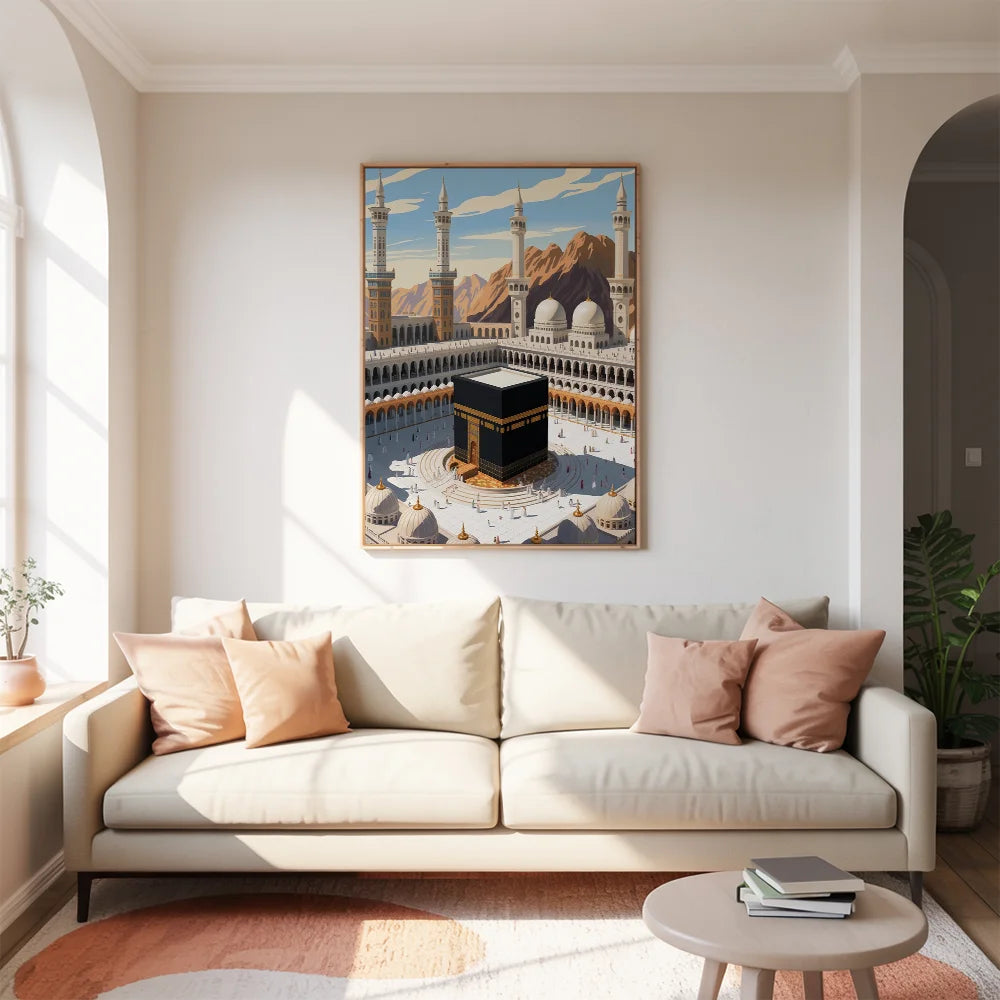 Malen nach Zahlen - Goldenes Licht Kaaba