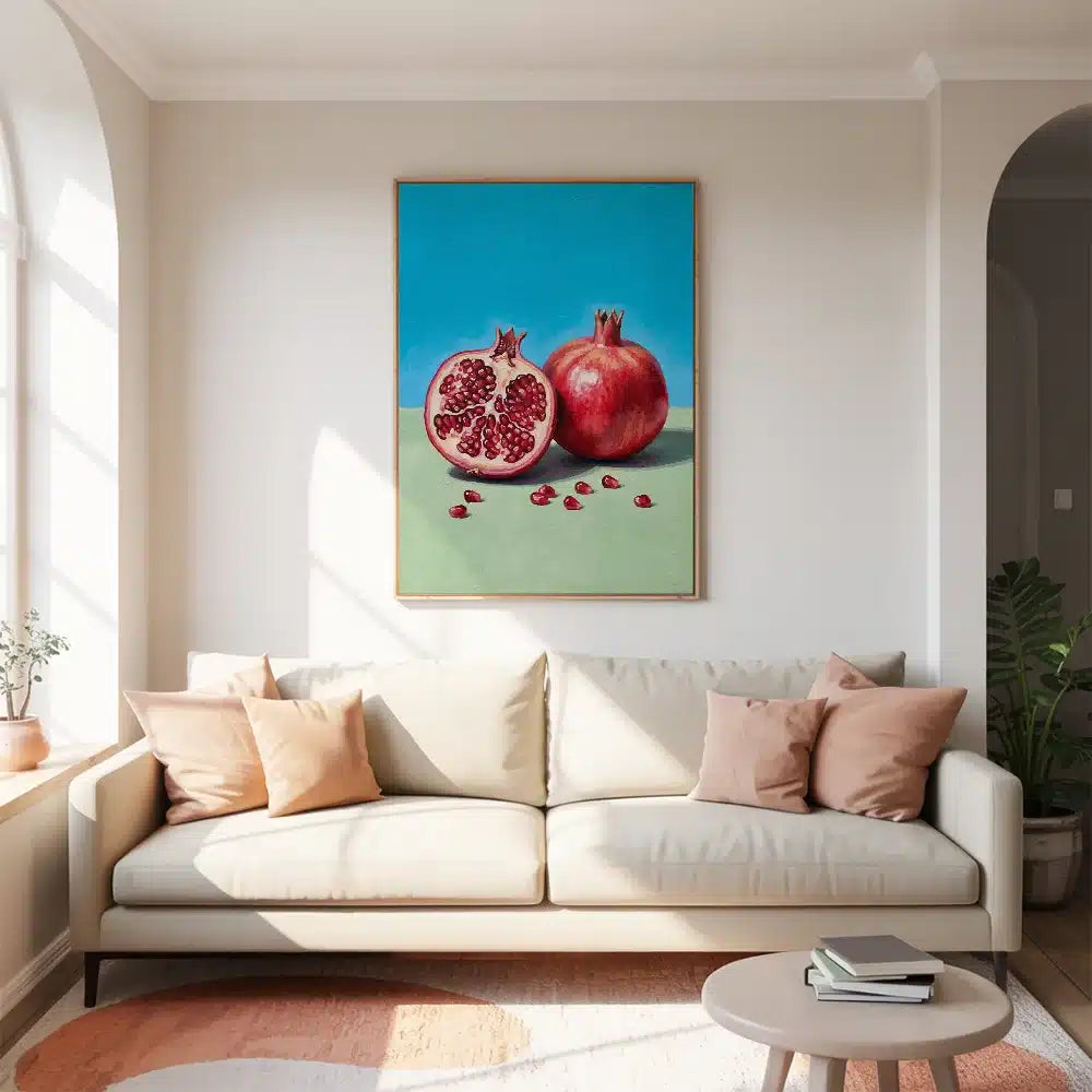 Malen nach Zahlen - Granatapfel-Acrylfarbe